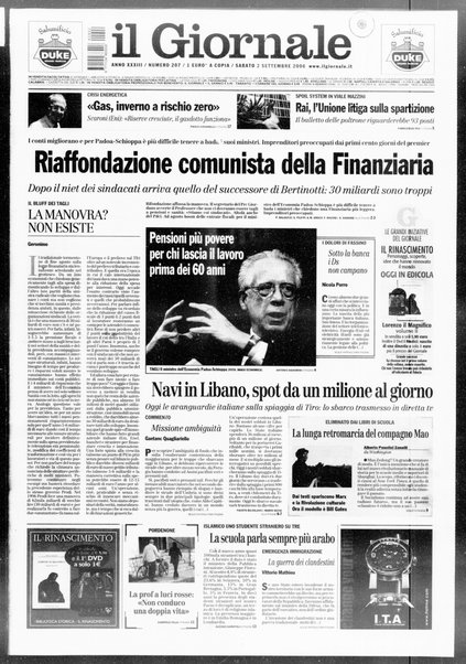 Il giornale : quotidiano del mattino